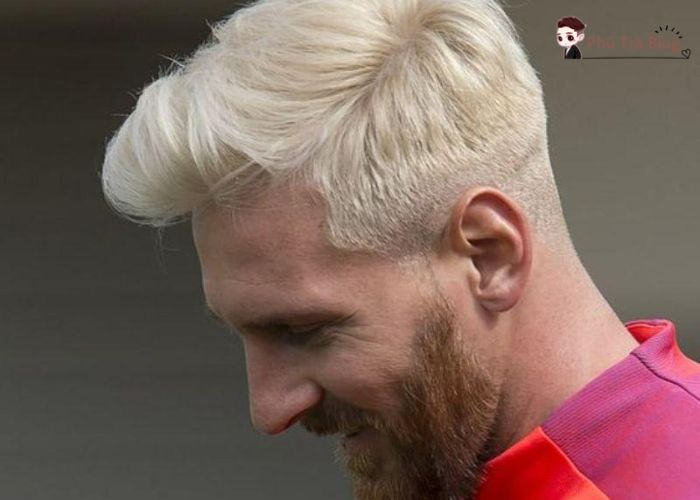 Kiểu tóc cực hút mắt màu bạch kim của Messi